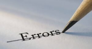 Crossing out errors