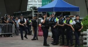 Hong Kong police waiting for trouble