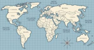 Map of world