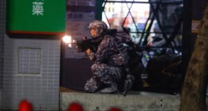 ROC military officer during 2026 Han Kuang military exercises