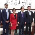 U.S. congressional delegation with President Lai and others