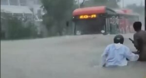 Up to waist in Nepal and Tibet flood