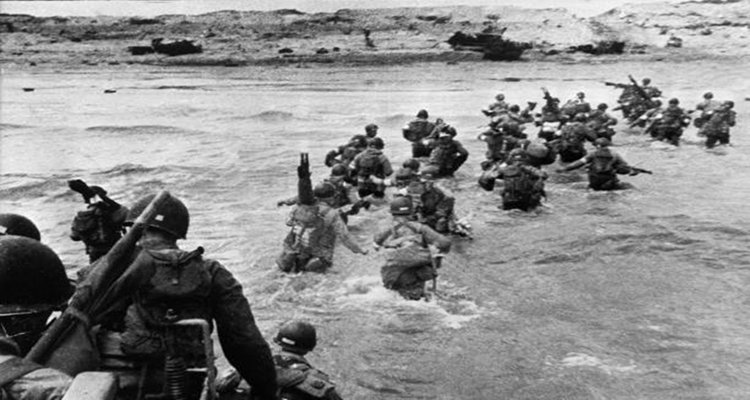 A Normandy beach