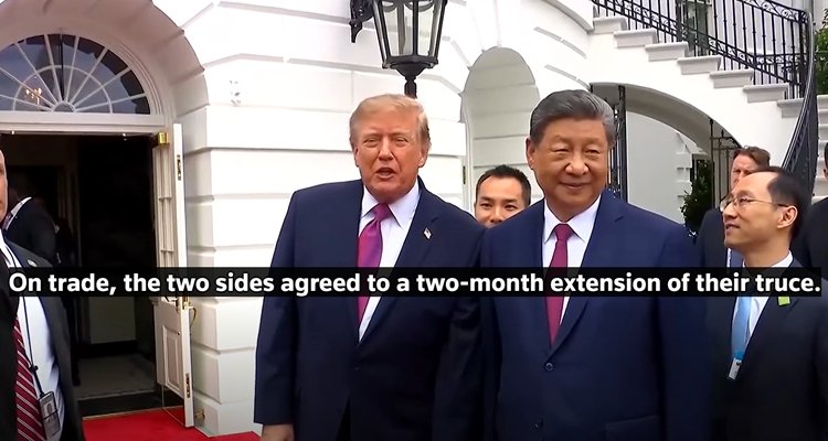 Donald Trump and Xi Jinping in DC