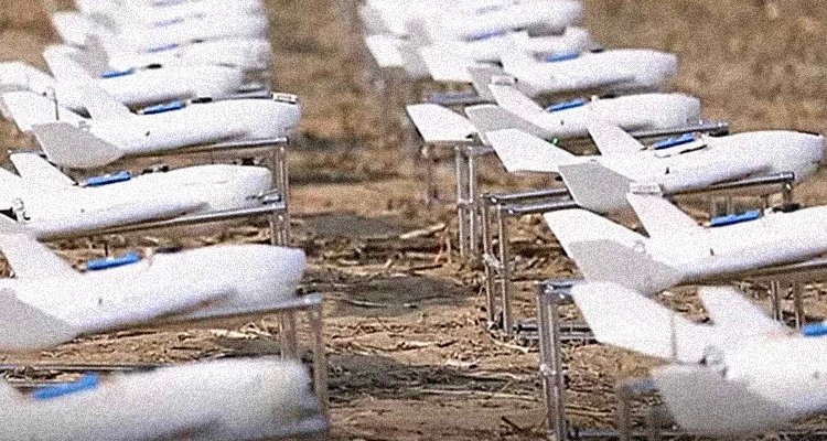 Drones getting ready to swarm