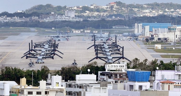 Futenma airfield in Okinawa