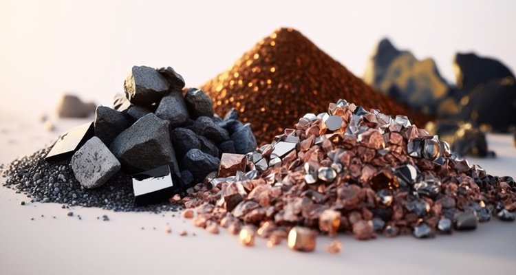 Piles of critical minerals