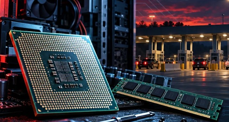 Removed computer components