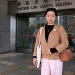 Selina Cheng outside a court building