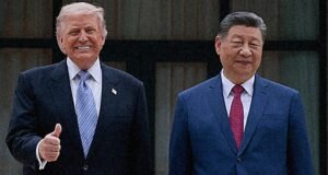 Thumbs up from President Trump in company with Xi Jinping