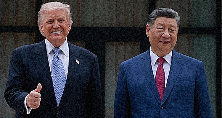 Thumbs up from President Trump in company with Xi Jinping