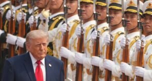 Trump and PLA troops