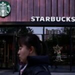A Starbucks Coffee shop in Beijing