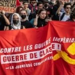 Hammer and sickle and agitation for class war in France