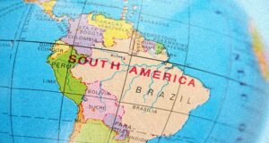 Latin America on the map