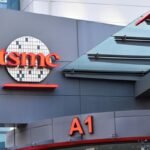 TSMC building and logo